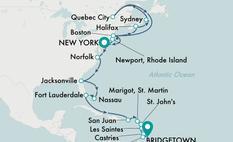 NEW YORK CITY TO BRIDGETOWN LUXURY CRUISE